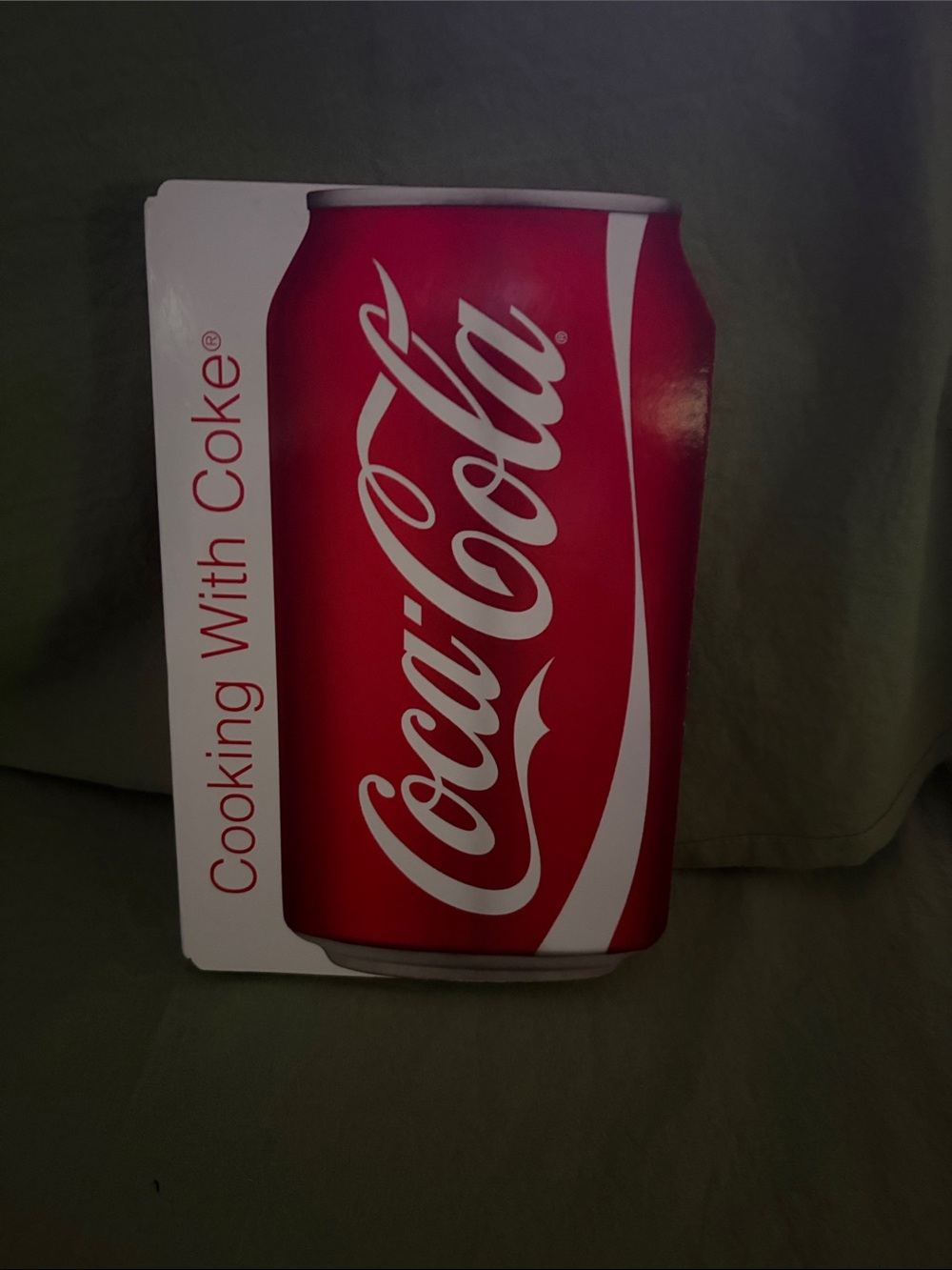 Coca-Cola Red and White Can Graphic Cook Book